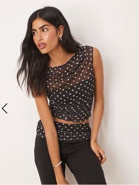 ASOS polka dot capri set